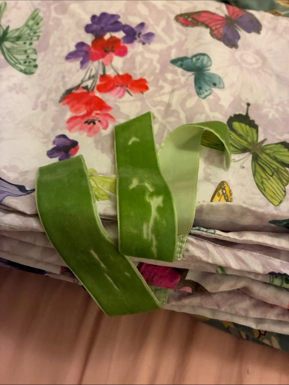 Pottery Barn 100% Cotton Twin Butterfly Floral Duvet Cover